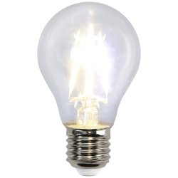 Klar filament LED lampa A60 med en E27-sockel 4W 2700K